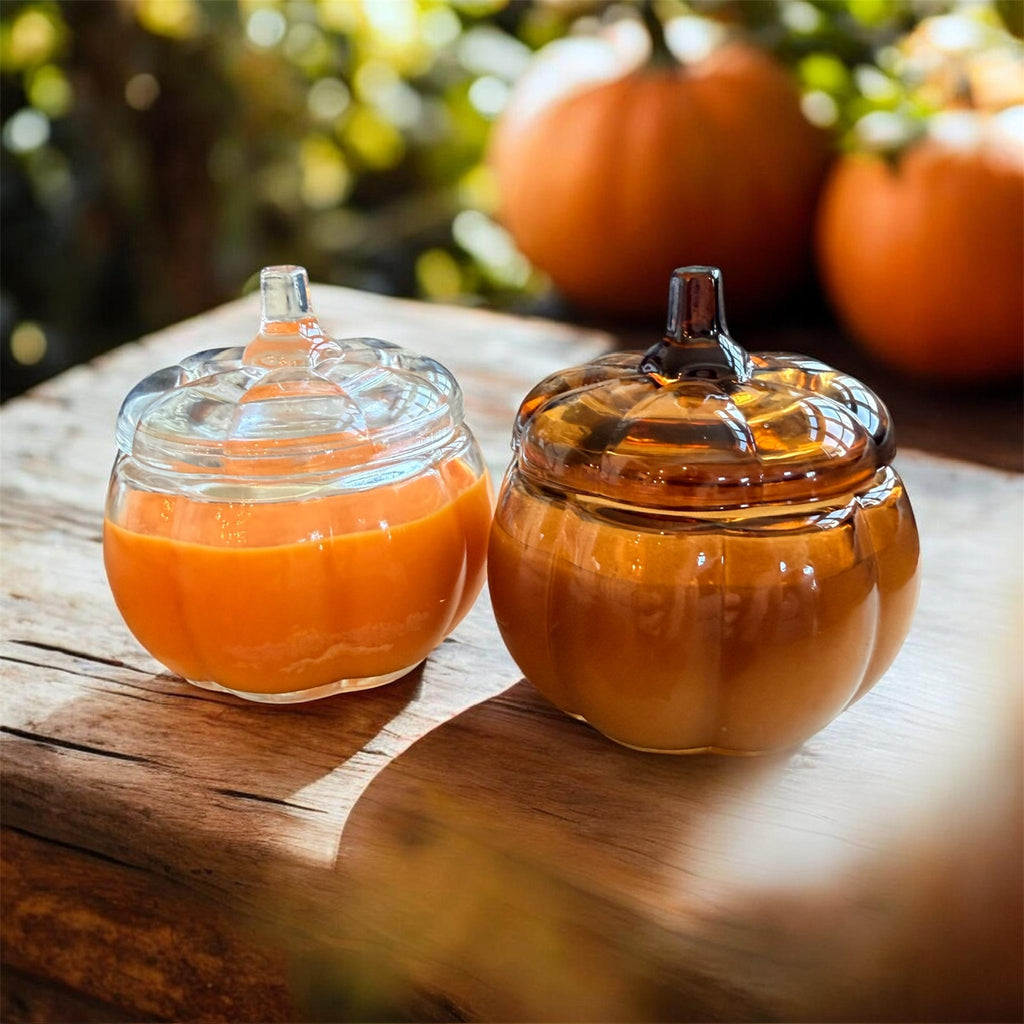 Toasted Vanilla Pumpkin Candle – 5oz Glass Pumpkin Jar