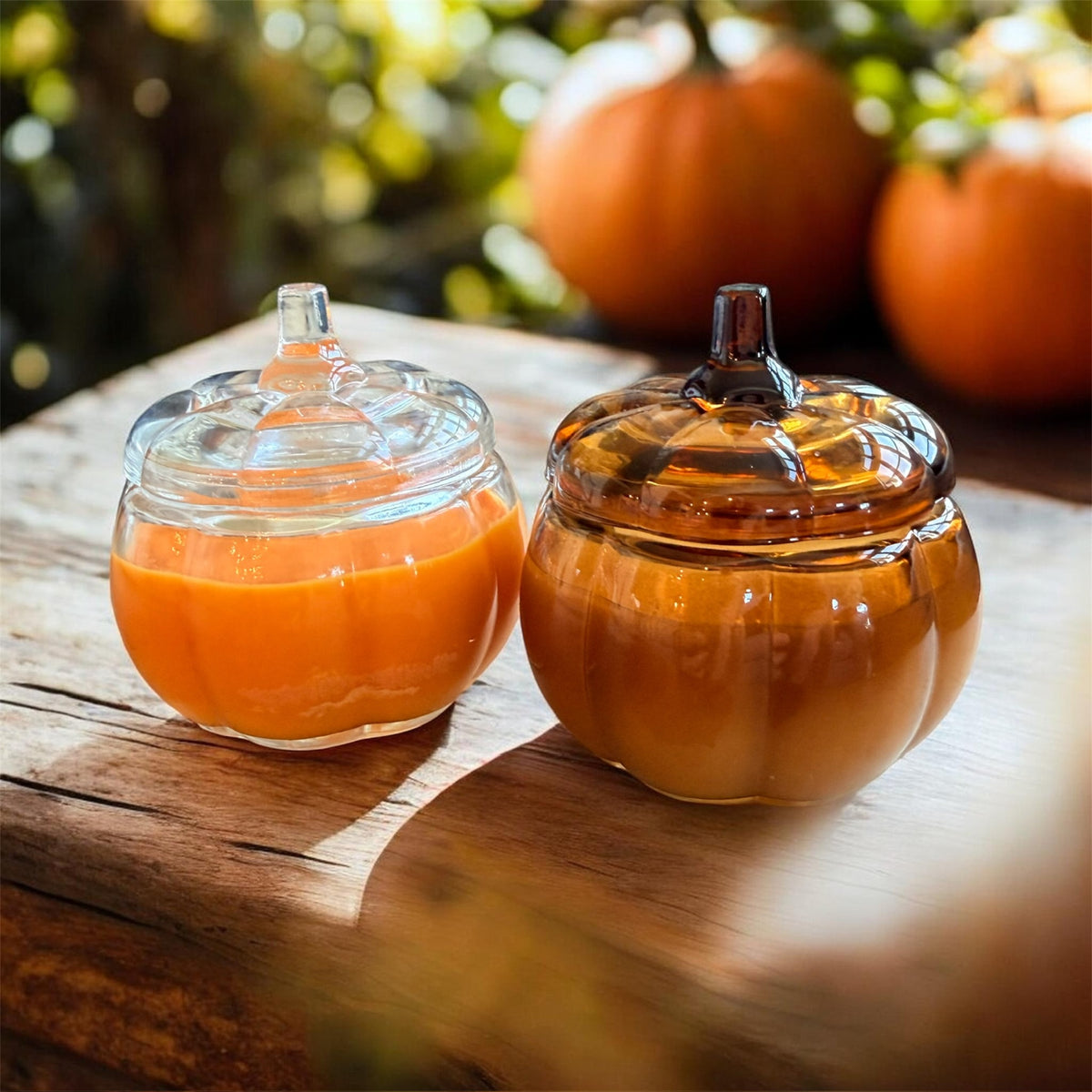Toasted Vanilla Pumpkin Candle – 5oz Glass Pumpkin Jar