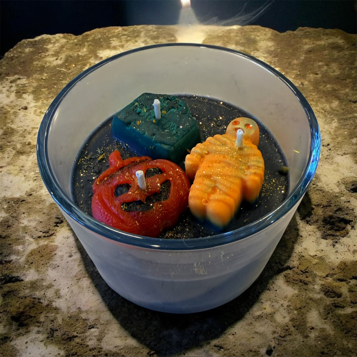 Halloween - Spooky Custom 3‑Wick Soy Candles (17oz)