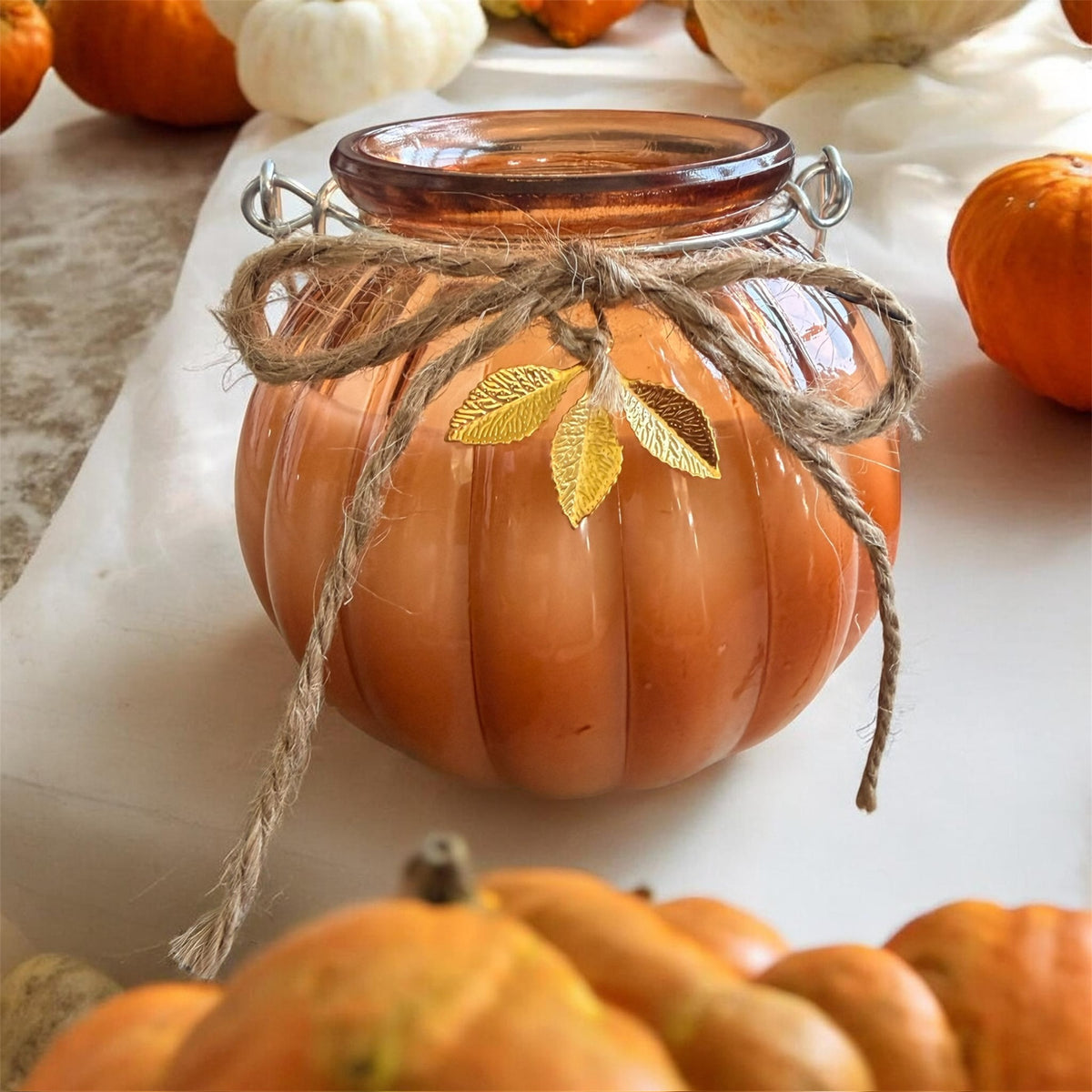 Autumn Blend Pumpkin Candle – 8oz Soy Wax